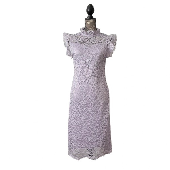 Enfocus Studio Dresses & Skirts - Enfocus Studio Women's 6 Purple/Lavender Sleeveless Sheath Midi Dress Mock Neck
